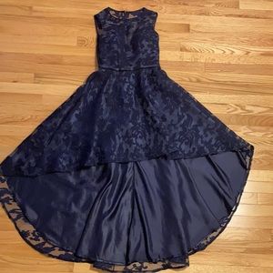 Navy Blue High Low Prom/ Formal dress. Size S